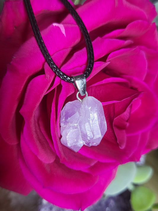 Amethyst raw pendant