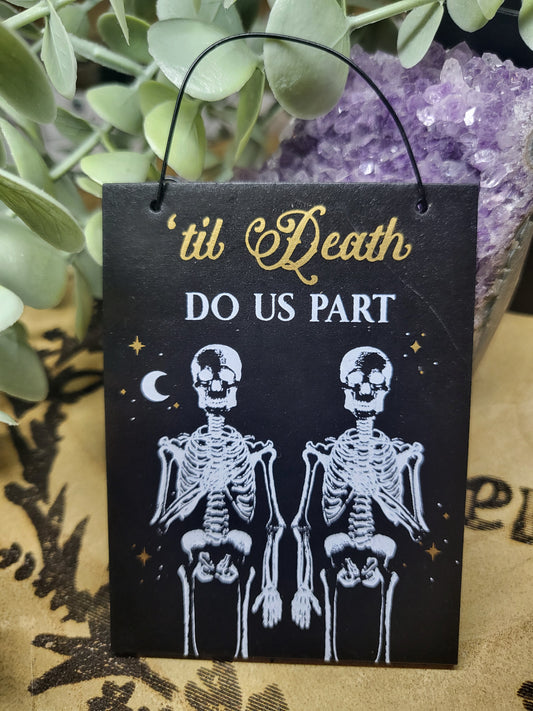 Small skeleton plaque