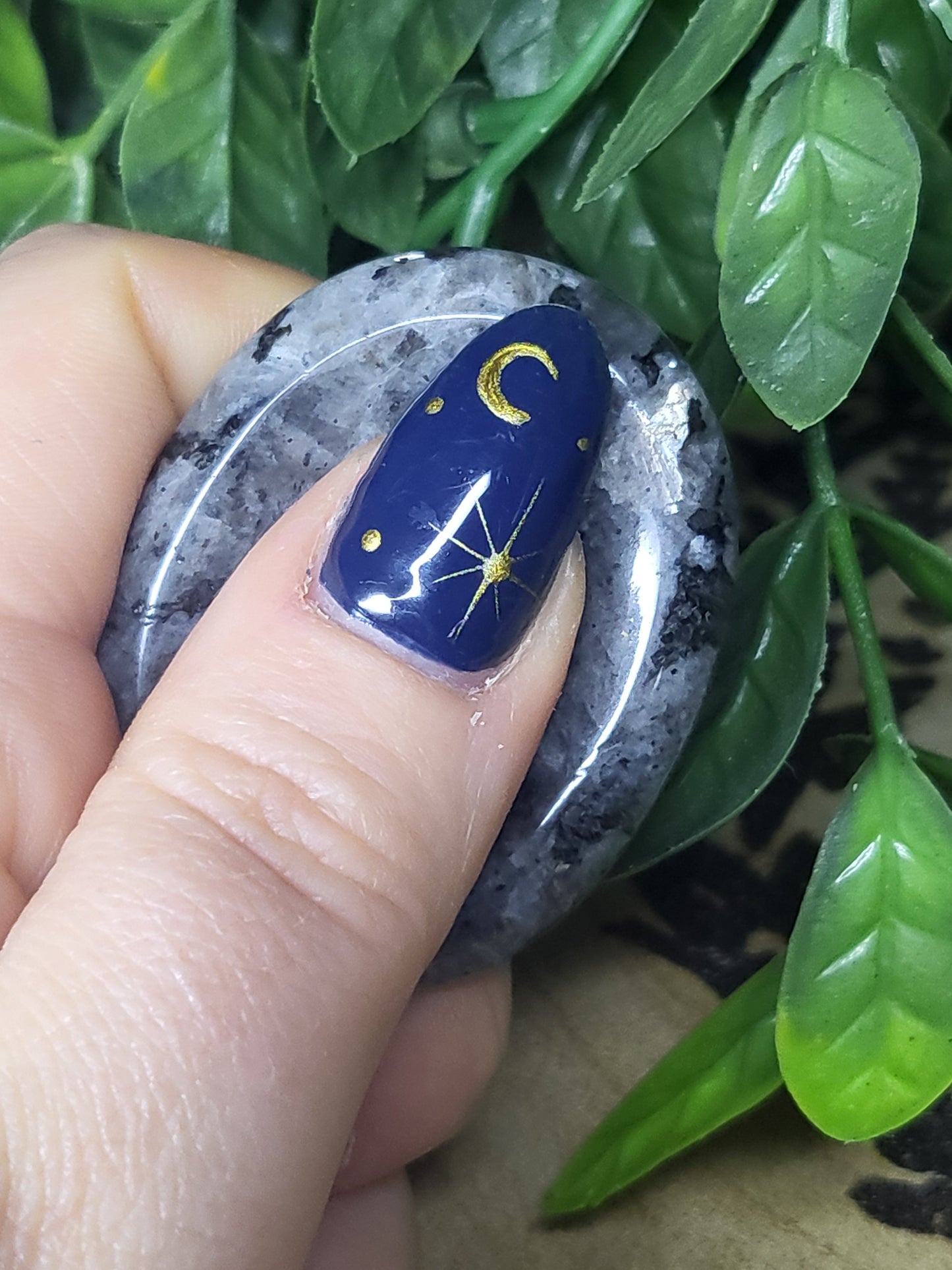 Lavakite worry stone