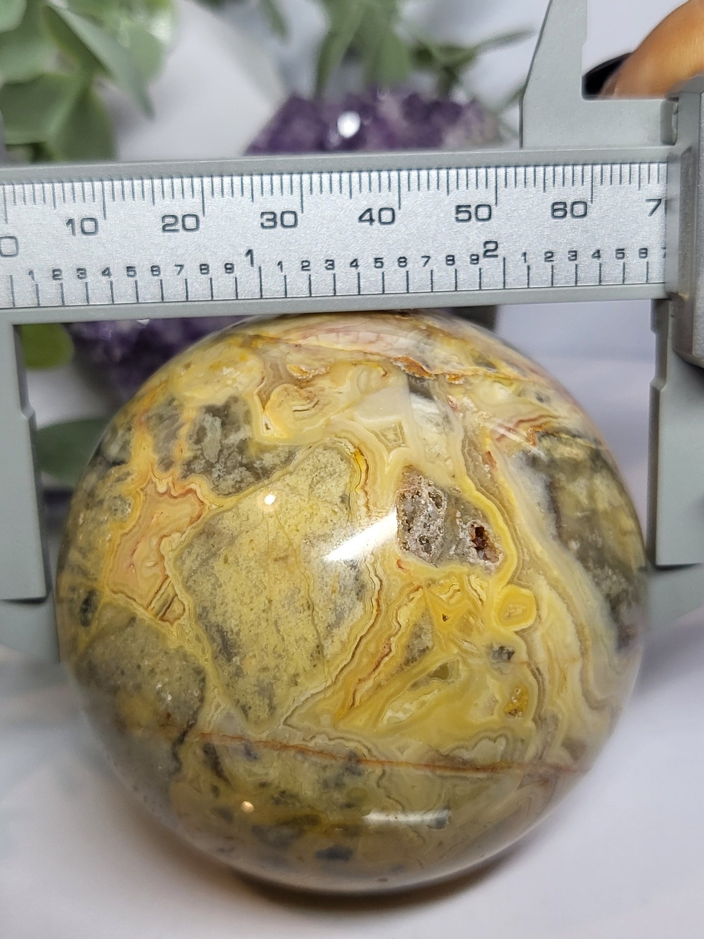 Crazy Lace Agate Sphere