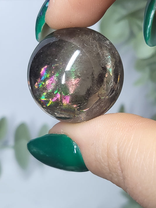 Smokey quartz with rainbows