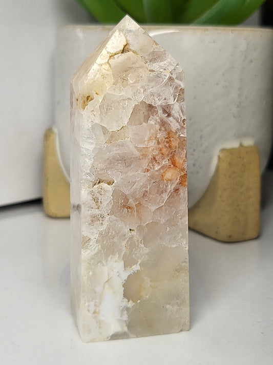 Pink amethyst with quartz