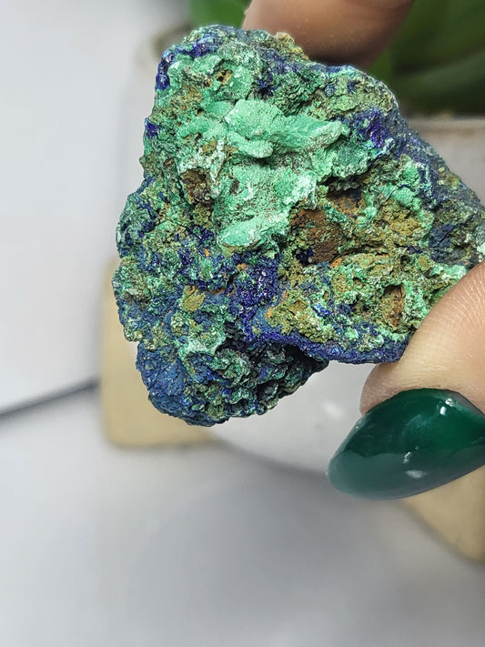 Azurite and malachite