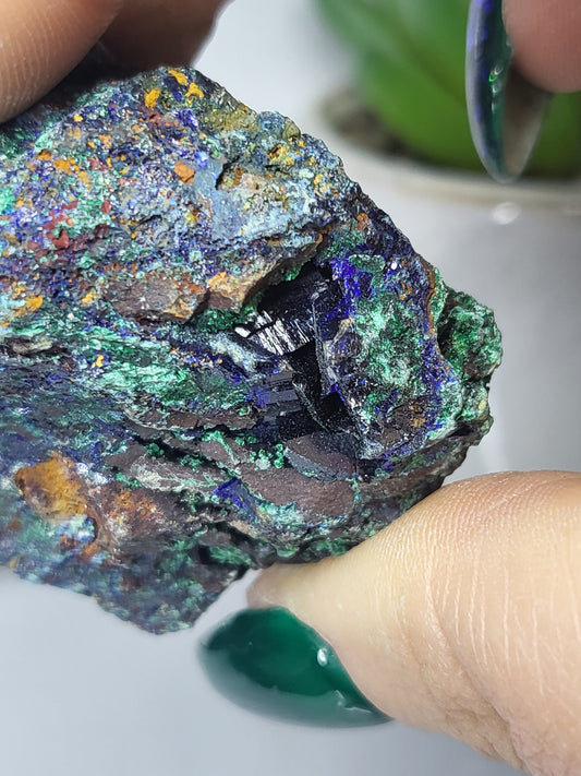 Azurite and malachite