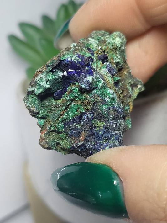 Azurite and malachite