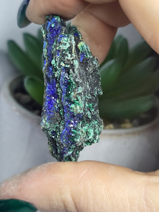Azurite and malachite