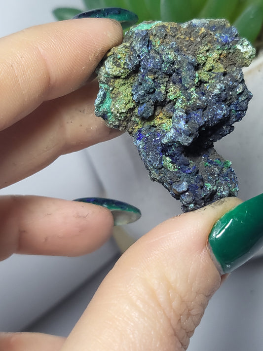Azurite and malachite