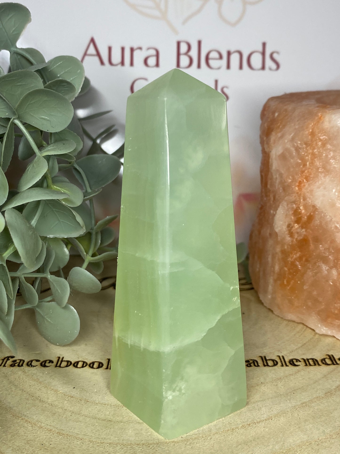 Pistachio Calcite Tower