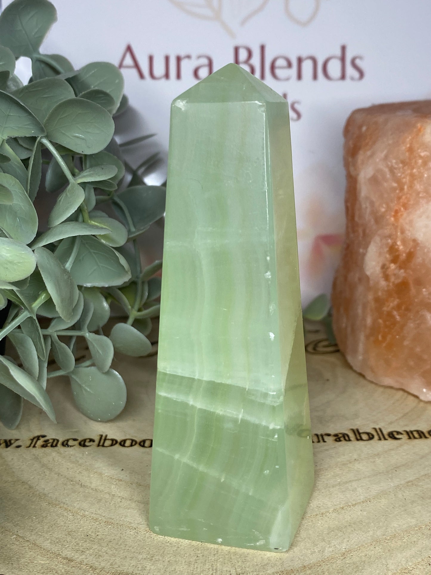 Pistachio Calcite Tower