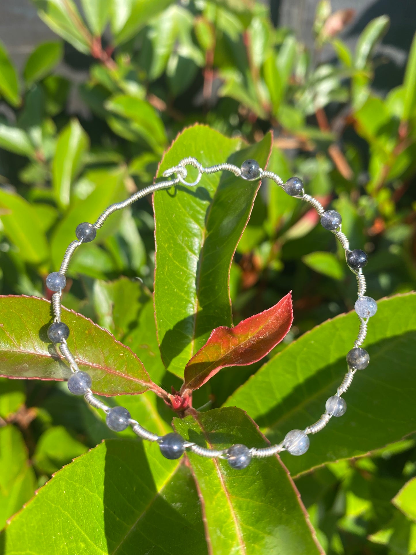 Iolite Squiggle bracelet