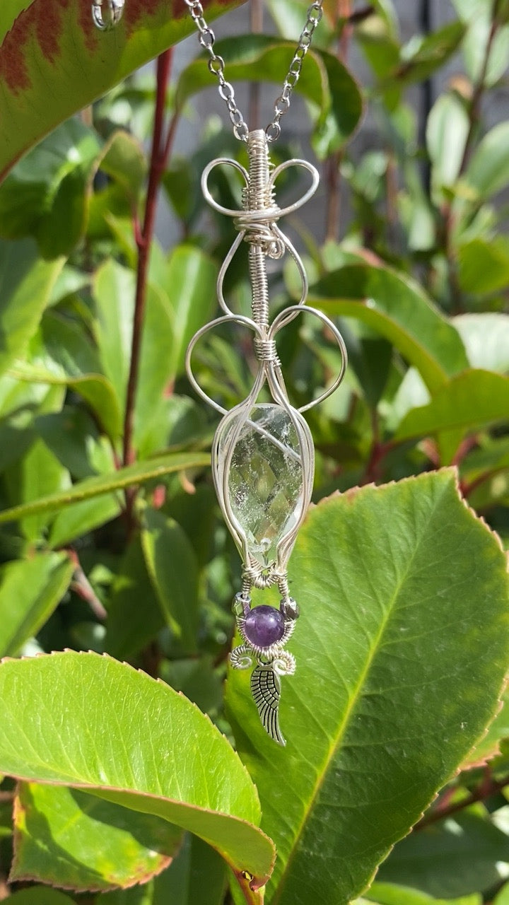 Guardian Angel crystal pendant