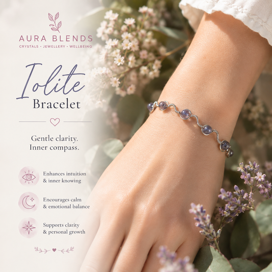Iolite Squiggle bracelet