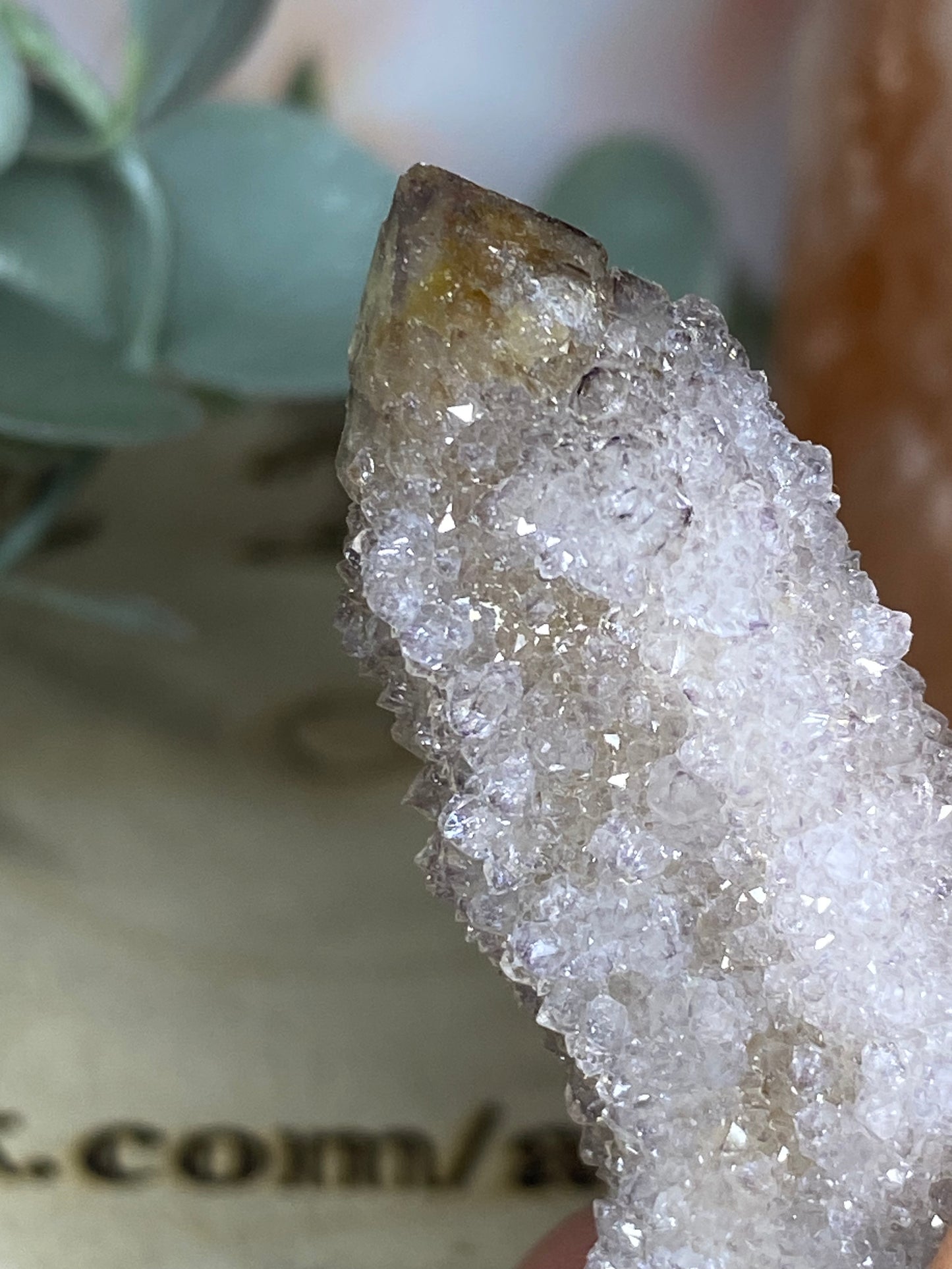 Spirit Smokey Amethyst (golden healer inclusions)