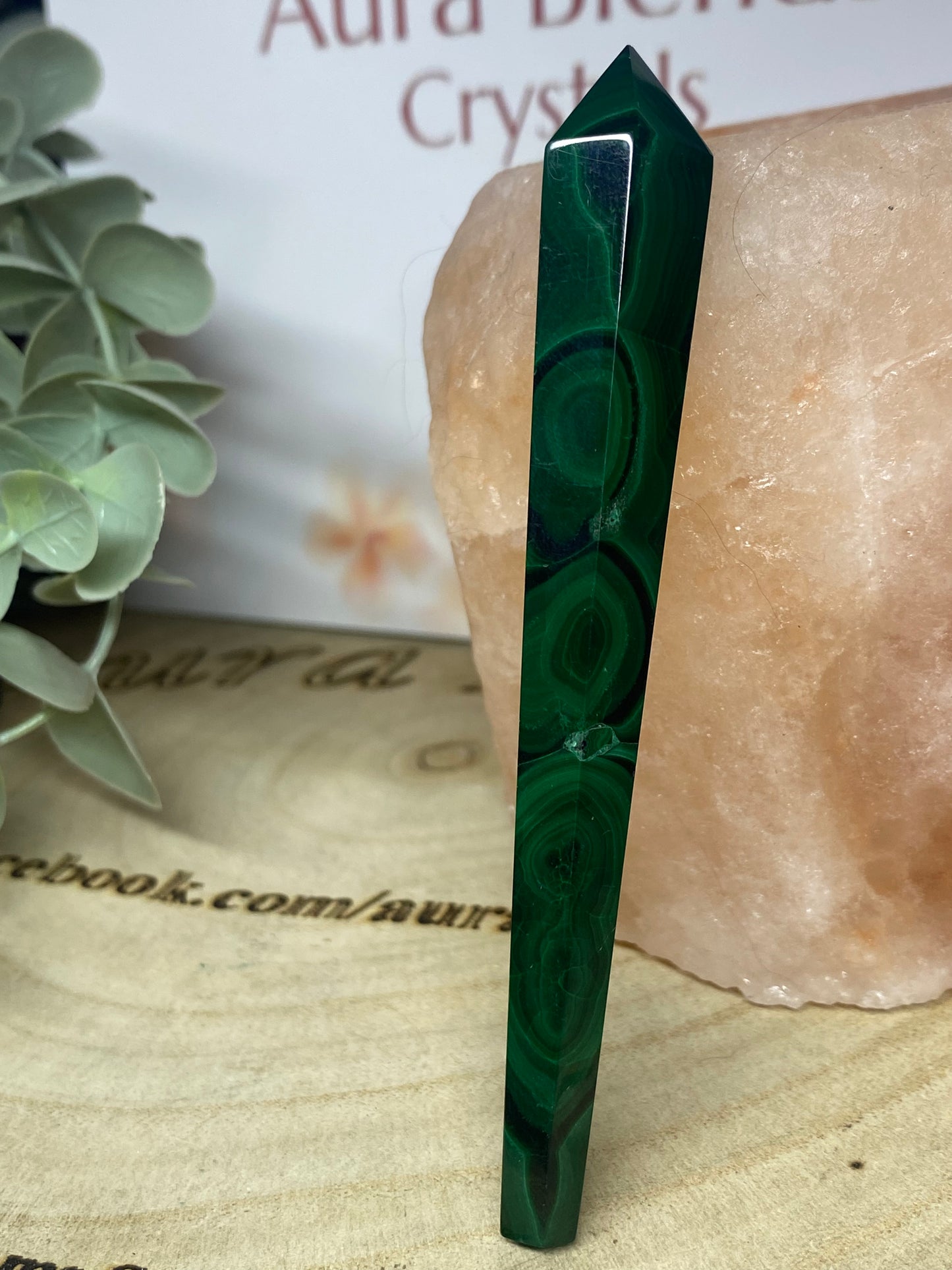Malachite wand