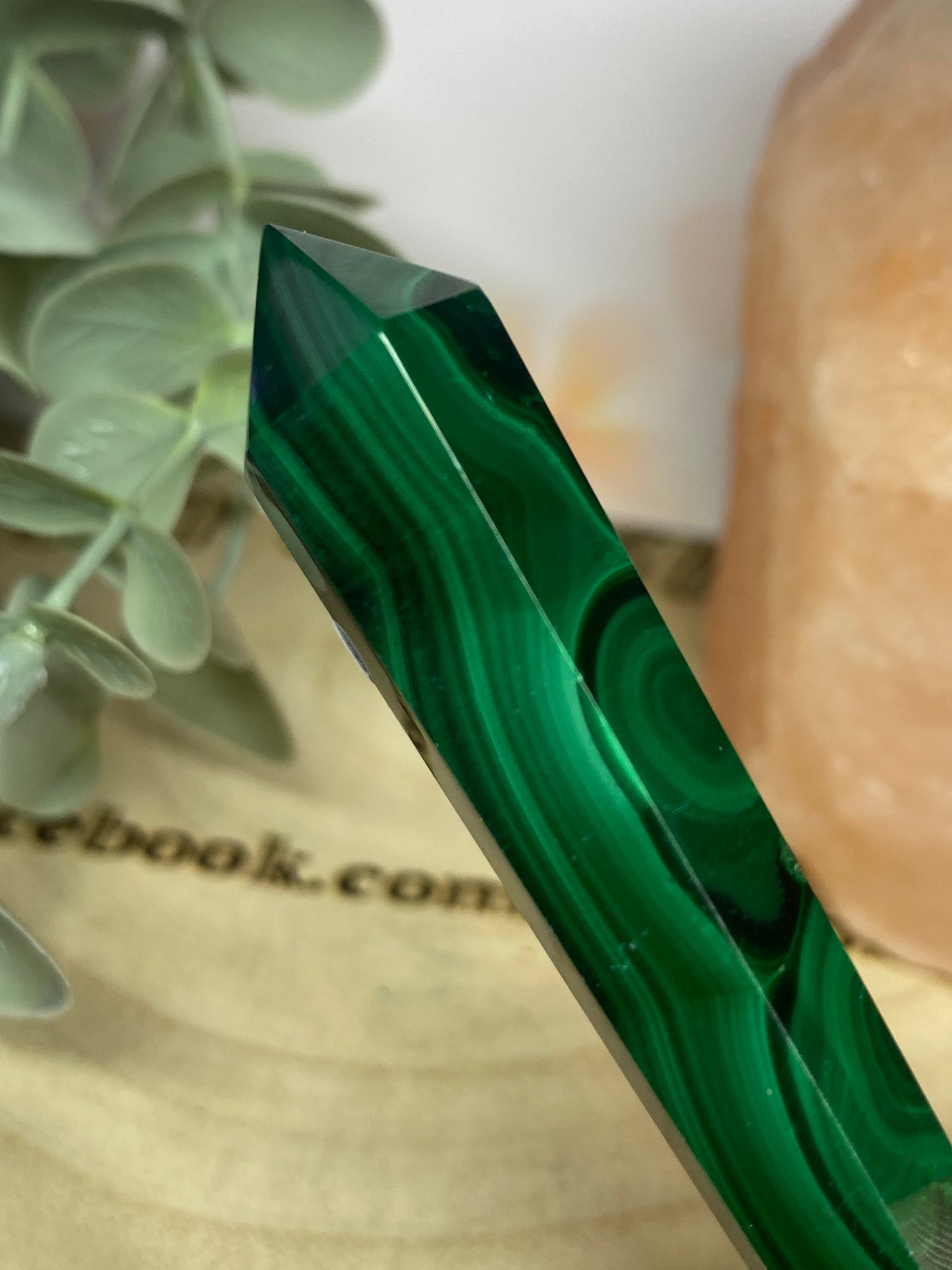 Malachite wand