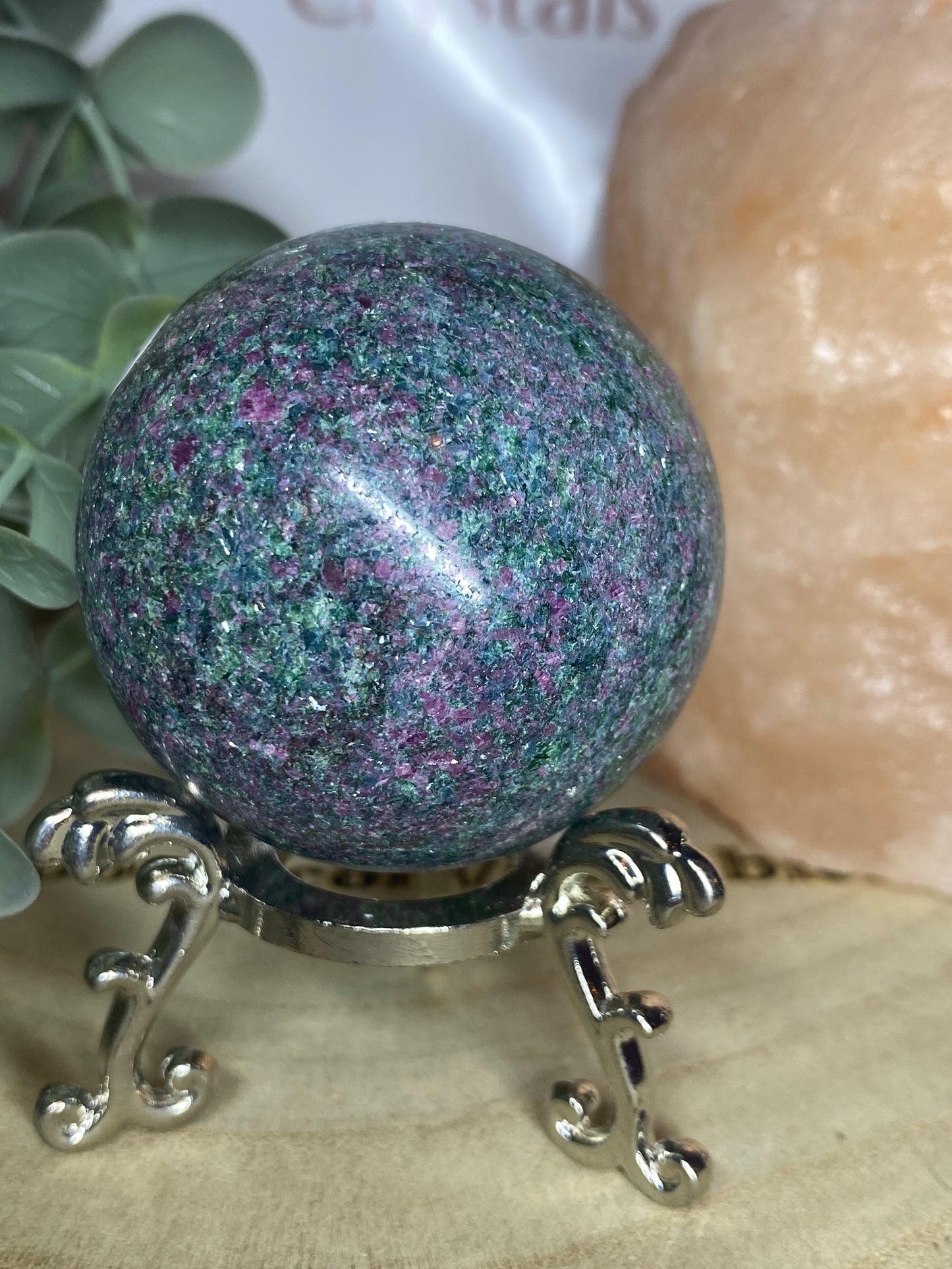 Ruby Fuschite sphere