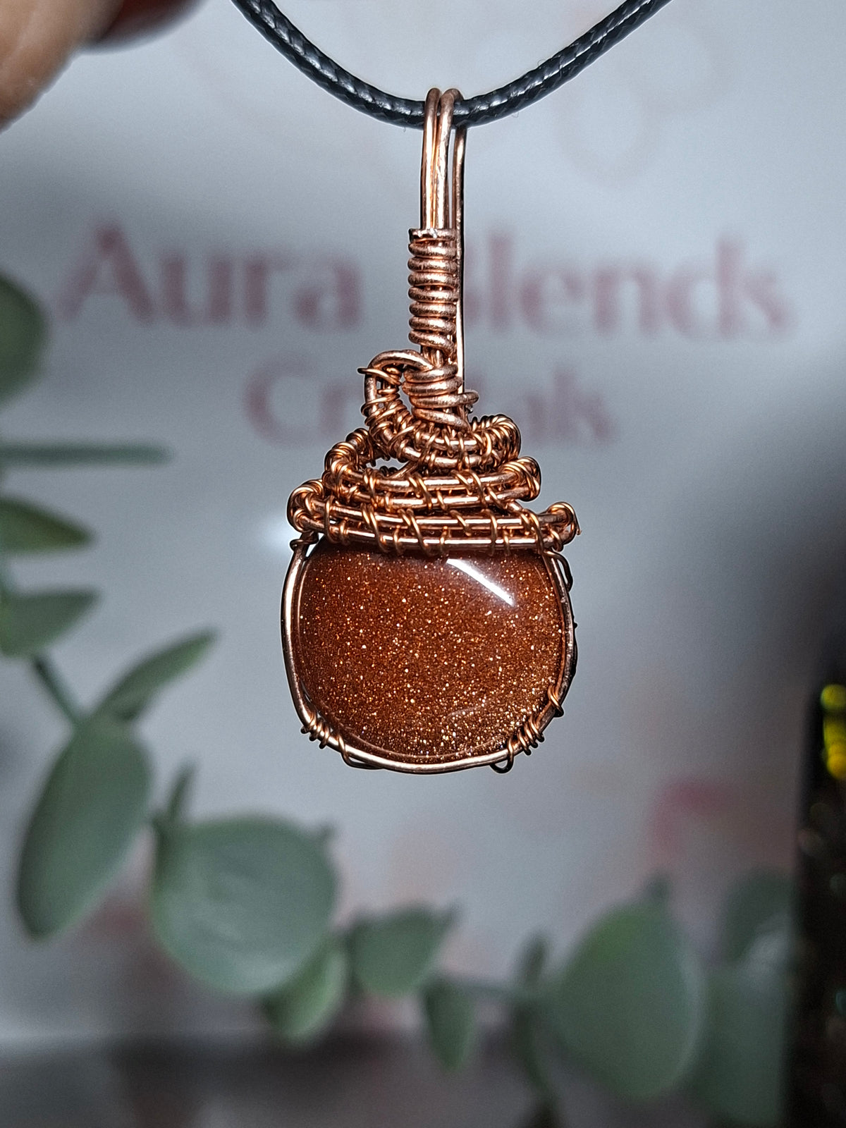Golden Sandstone Acorn pendant